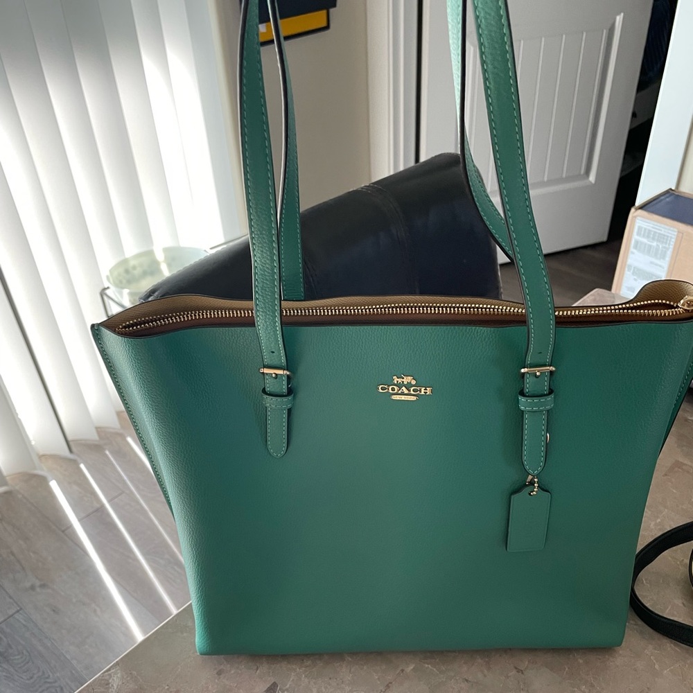 Coach jade green shoulder bag